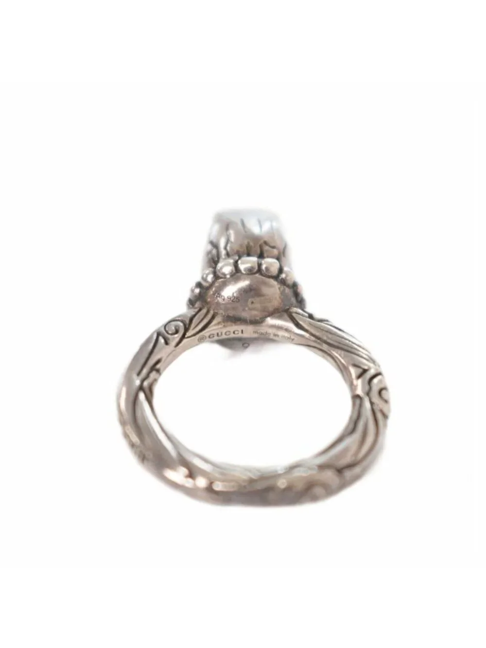 Gucci Anga Forest Eagle Ring 925 Silver